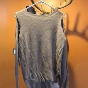 Express cold shoulder sweater